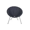 Housse de fauteuil de jardin Urban tissu déperlant - Noir - Ø85xH37 cm