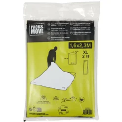 Housse de matelas 2 personnes protection pour déménagement noir < Gifi Outlet