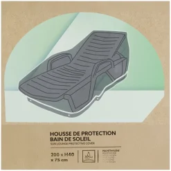 Housse de protection bain de soleil noir 200x75xH40cm < Gifi Online