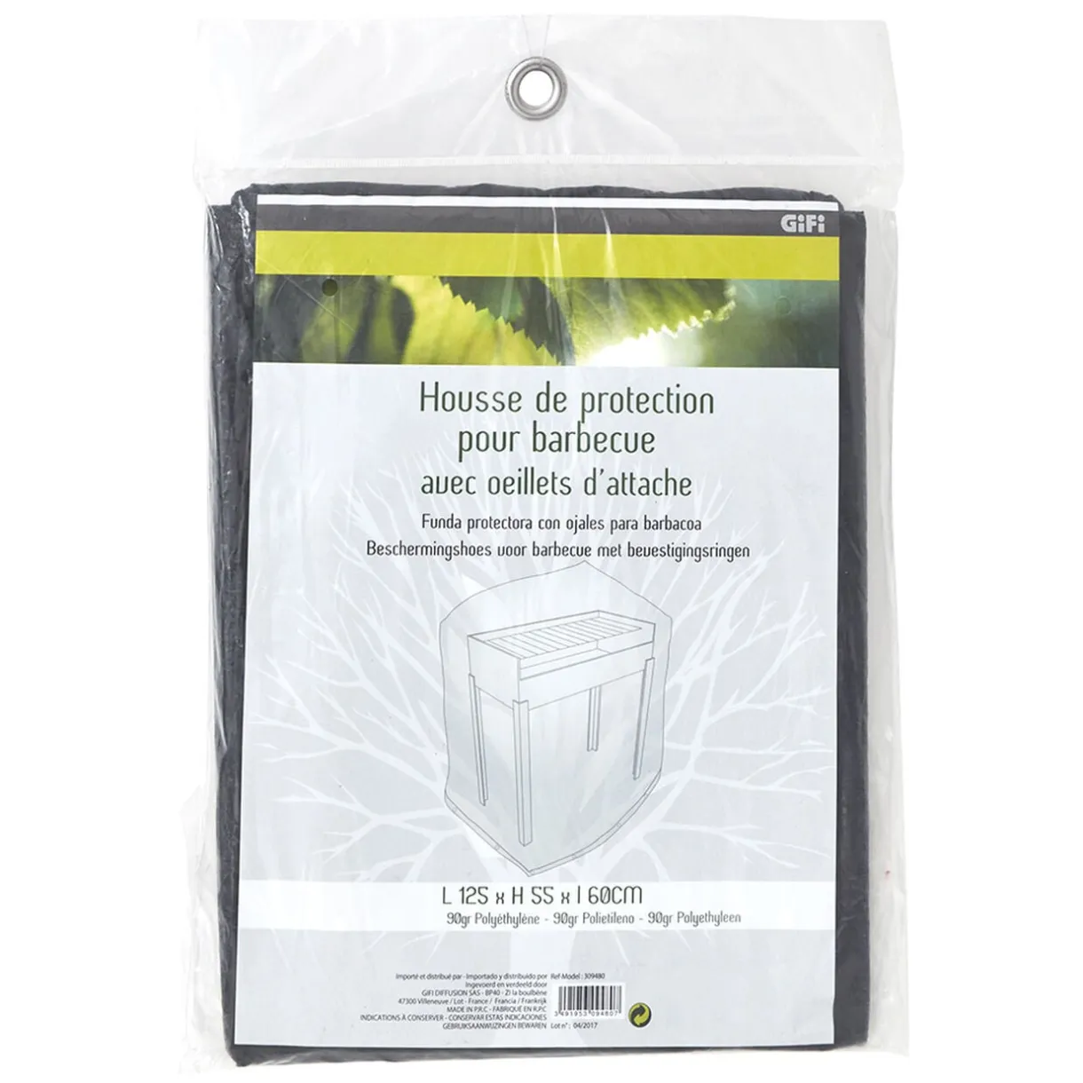 Housse de protection pour barbecue avec oeillets d'attaches < Gifi Sale
