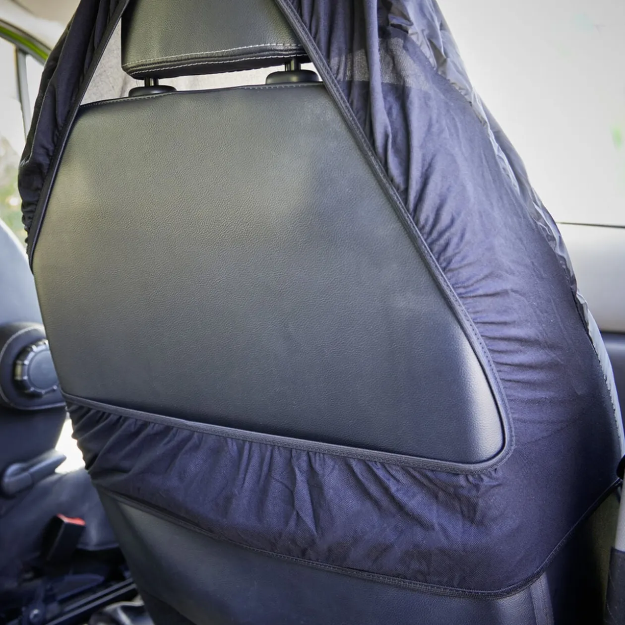 Housse de siège de voiture noir 52x128cm