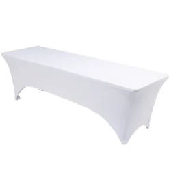 Housse de table extensible Fiesta blanche 240x70xH74cm < Gifi