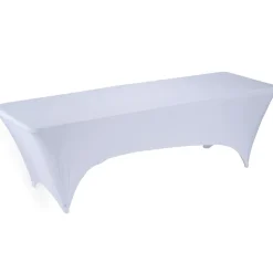 Housse de table extensible Fiesta blanche 240x70xH74cm < Gifi