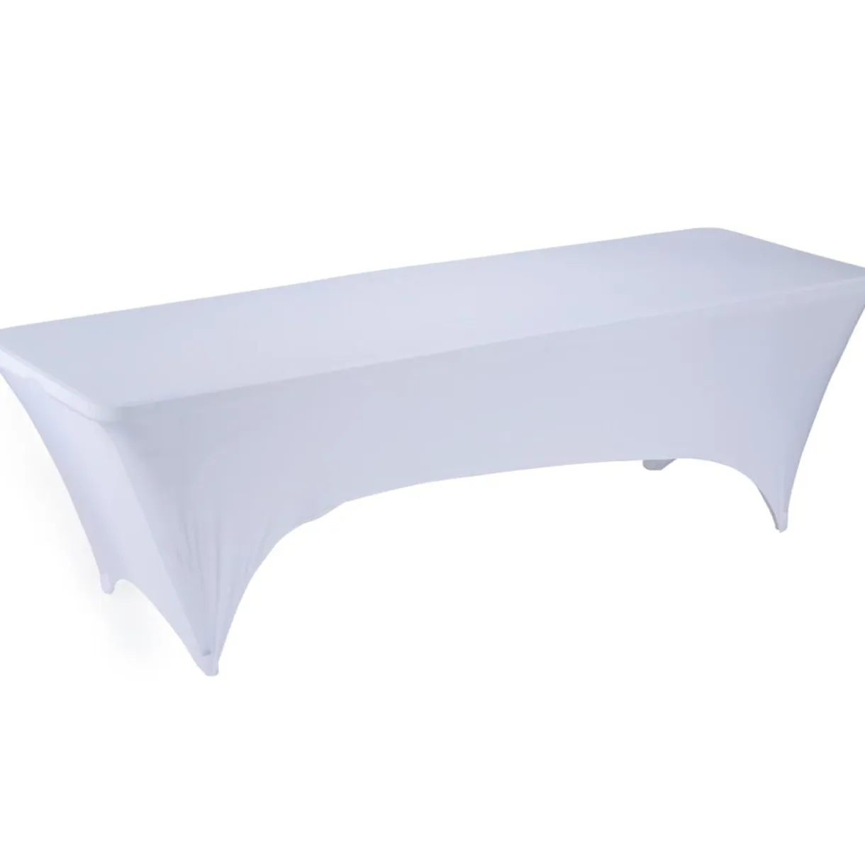 Housse de table extensible Fiesta blanche 240x70xH74cm < Gifi