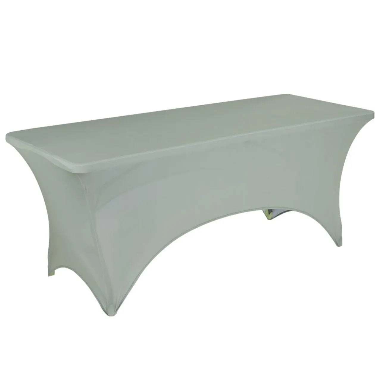 Housse de table Fiesta extensible tissu vert 180x74xH76cm