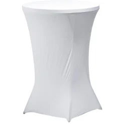 Housse pour table haute Fiesta blanc Ø80xH110cm