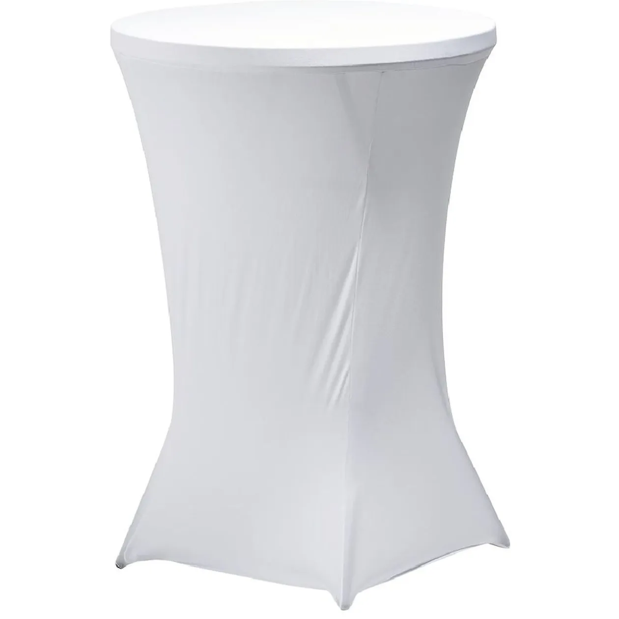 Housse pour table haute Fiesta blanc Ø80xH110cm
