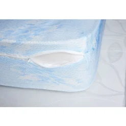 Housse rénove matelas 2 personnes 140x190 cm imprimé gris