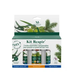 Huile essentielle x3 kit respire Mességué eucalyptus ravintsara sapin 3x5ml