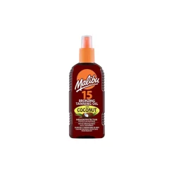Huile solaire SPF15 moyenne protection Malibu noix de coco spray 200ml