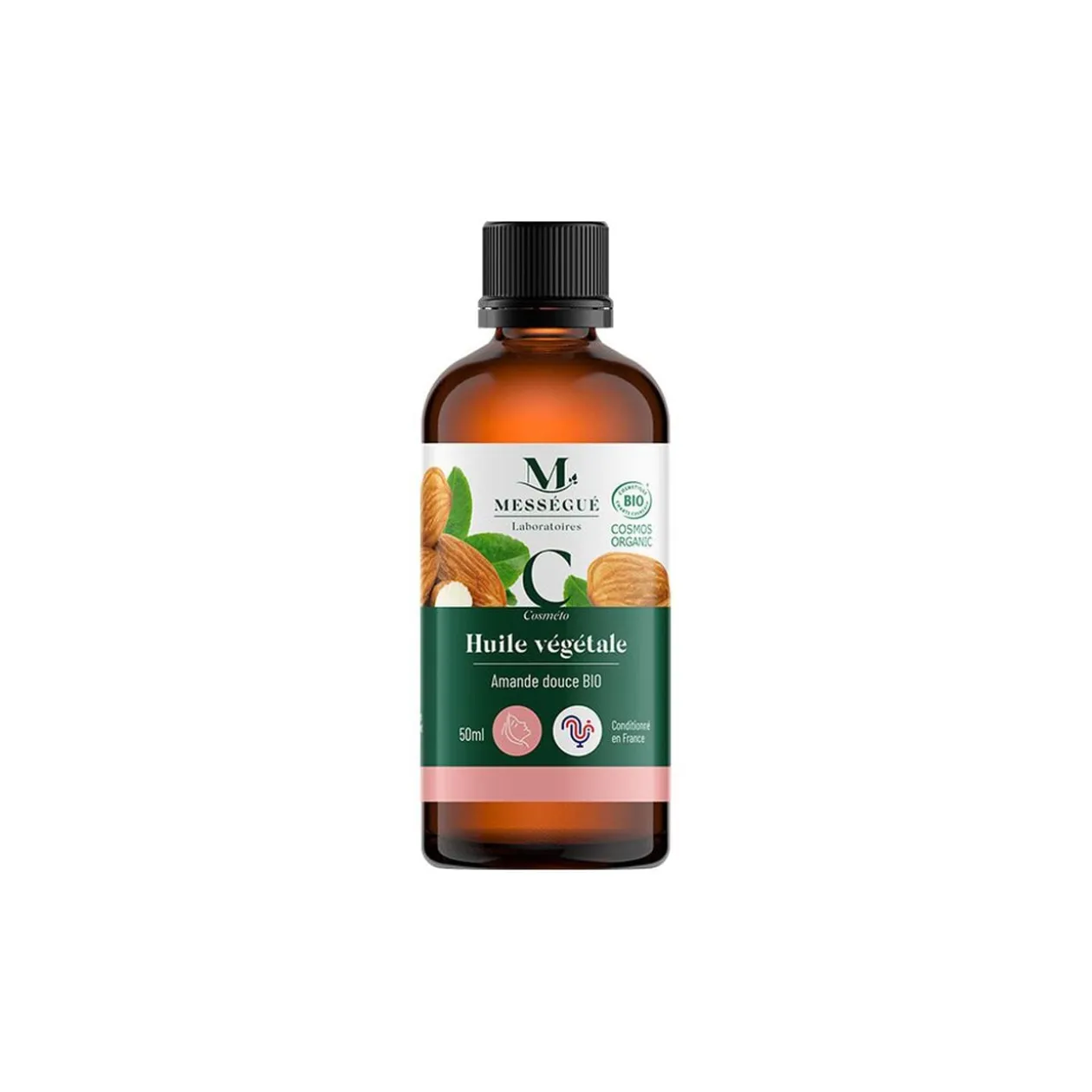 Huile végétale amande douce bio Mességué 50ml