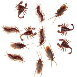 Insecte factice x12 farce et attrape plastique marron < Gifi Sale