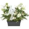 Jardinière columbarium H47 cm blanc - Fleur artificielle < Gifi Best
