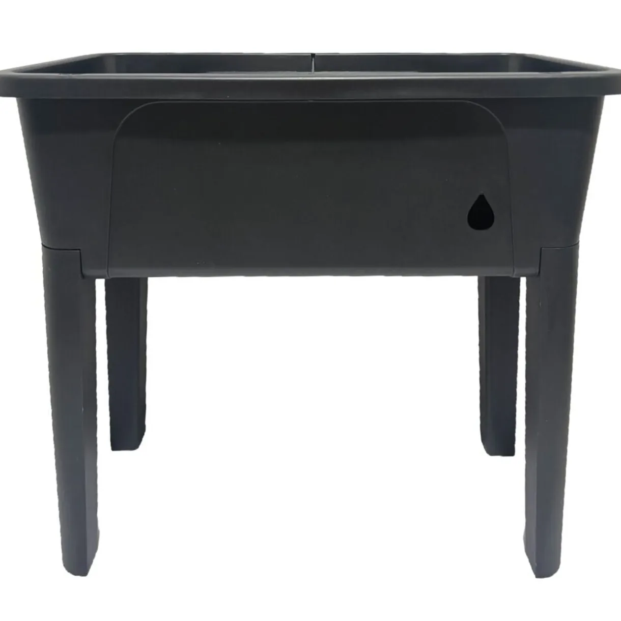 Jardinière haute sur pieds 45L plastique gris anthracite 76x38xH58,4cm < Gifi Best