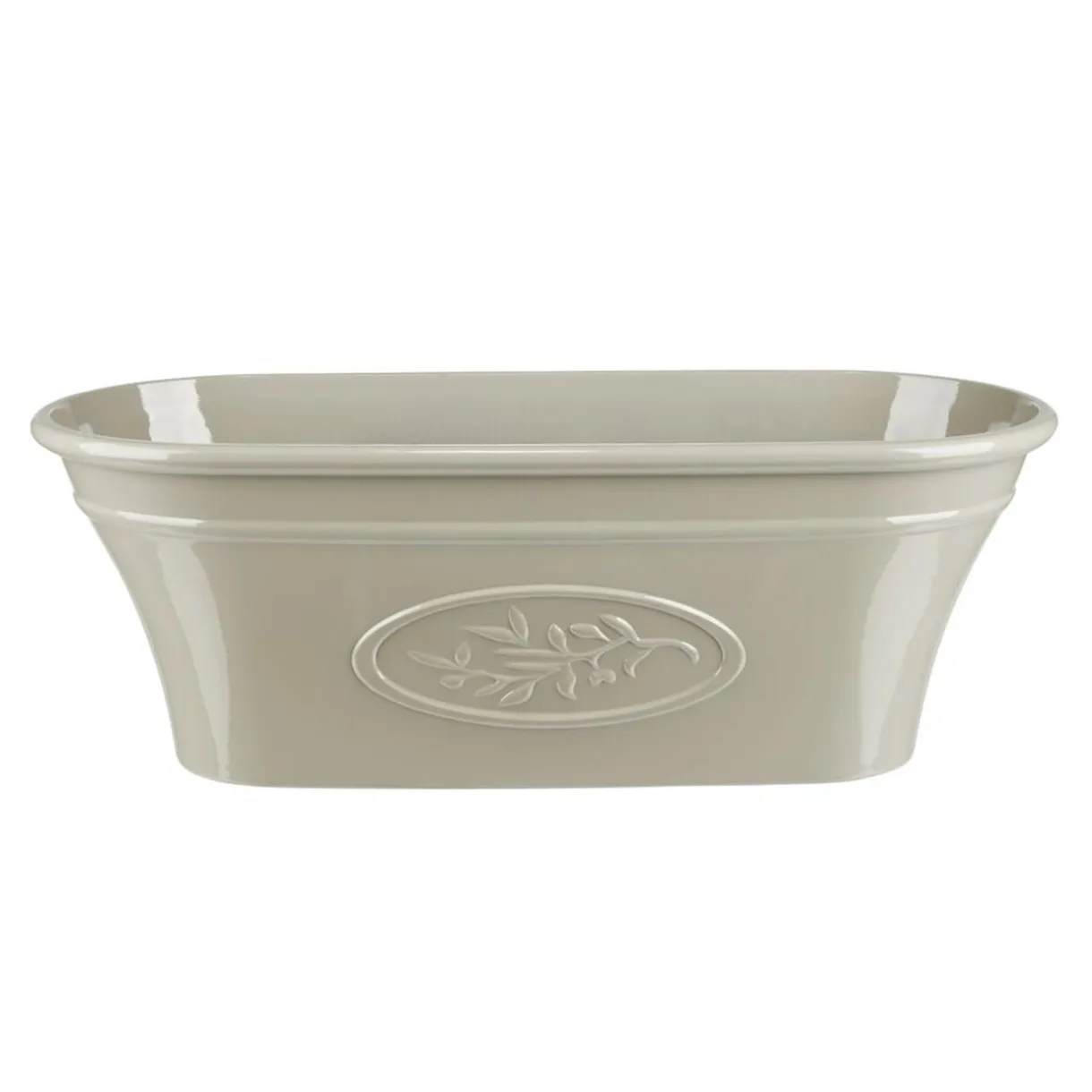 Jardinière 10L motif provençal plastique beige 42x22xH17cm < Gifi Discount