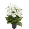 Jardinière lys blanc H56 cm - Fleur artificielle 12 têtes < Gifi Best