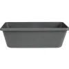Jardinière plastique gris 48.8x18.8xH16cm < Gifi Outlet
