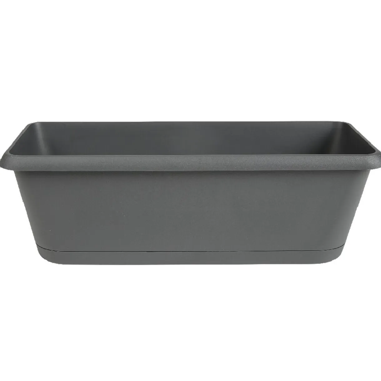 Jardinière plastique gris 48.8x18.8xH16cm < Gifi Outlet