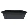 Jardinière à poser basse plastique gris anthracite 76x38xH25cm