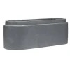 Jardinière à poser fibre argile gris 45x15xH15cm < Gifi Discount