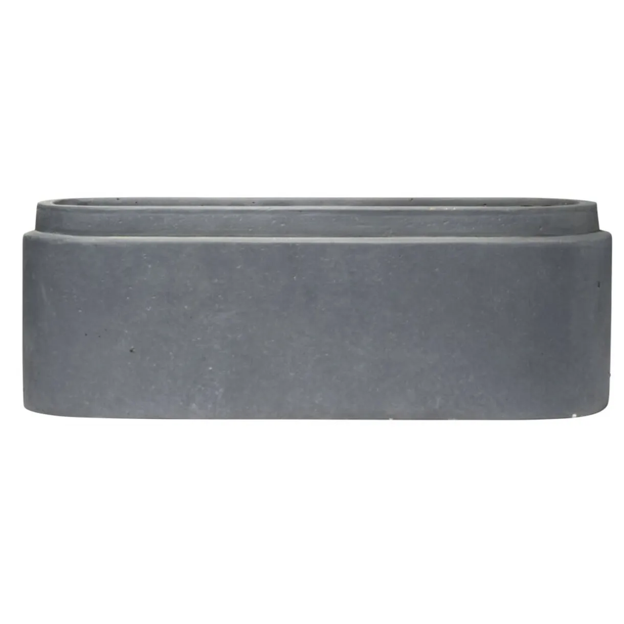 Jardinière à poser fibre argile gris 45x15xH15cm < Gifi Discount