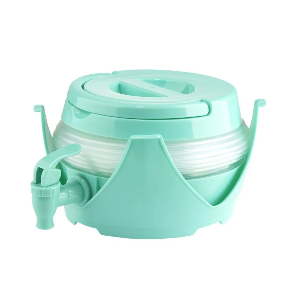 Jerrican pliable 3,3L avec robinet plastique transparent et bleu Ø17xH21cm < Gifi Best