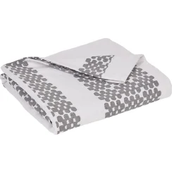 Jeté de canapé imprimé frise gris et beige 170 x 250 cm < Gifi New