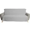 Jeté de canapé 170x250cm polycoton gaufré gris < Gifi Clearance