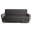 Jeté de canapé 170x250cm polycoton gris foncé < Gifi Hot