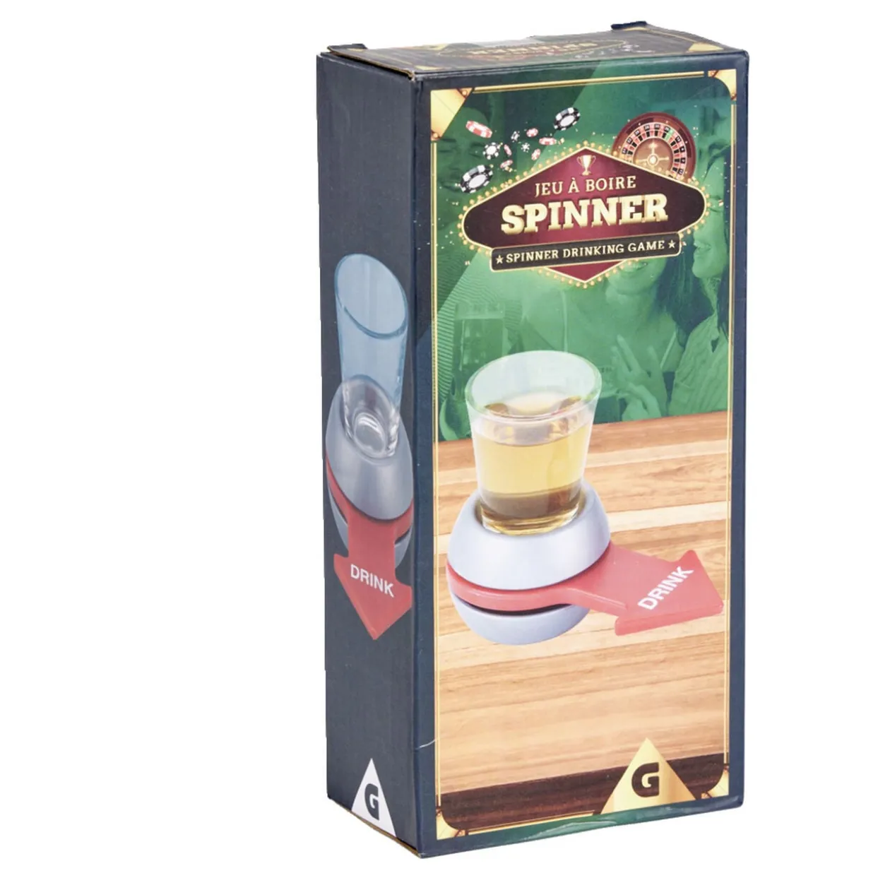 Jeu à boire shooter à tourner