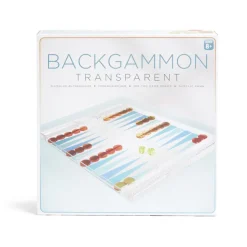 Jeu de backgammon transparent 24,8x30cm