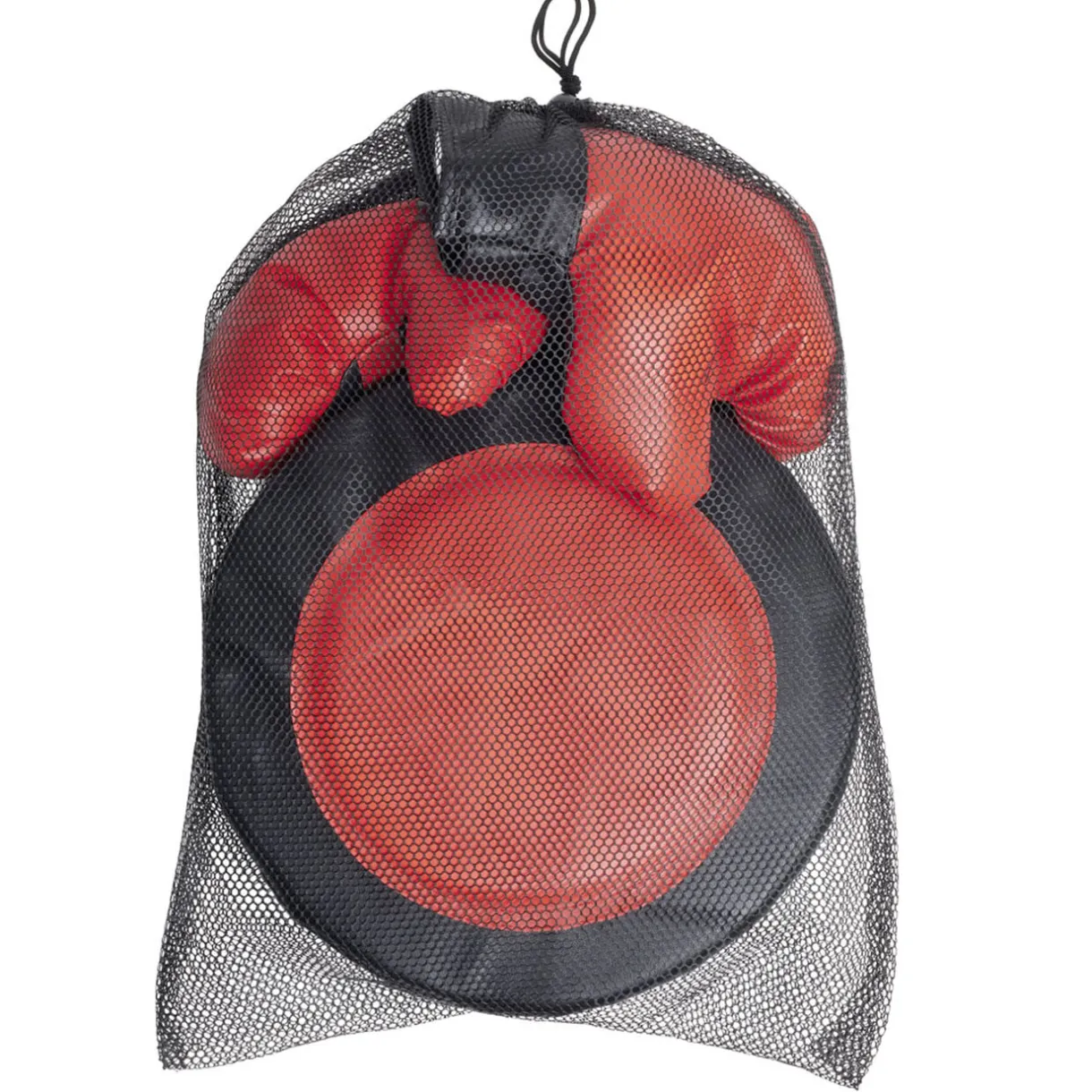 Jeu de boxe avec cible et 2 gants dans filet 30x9xH30cm < Gifi Hot