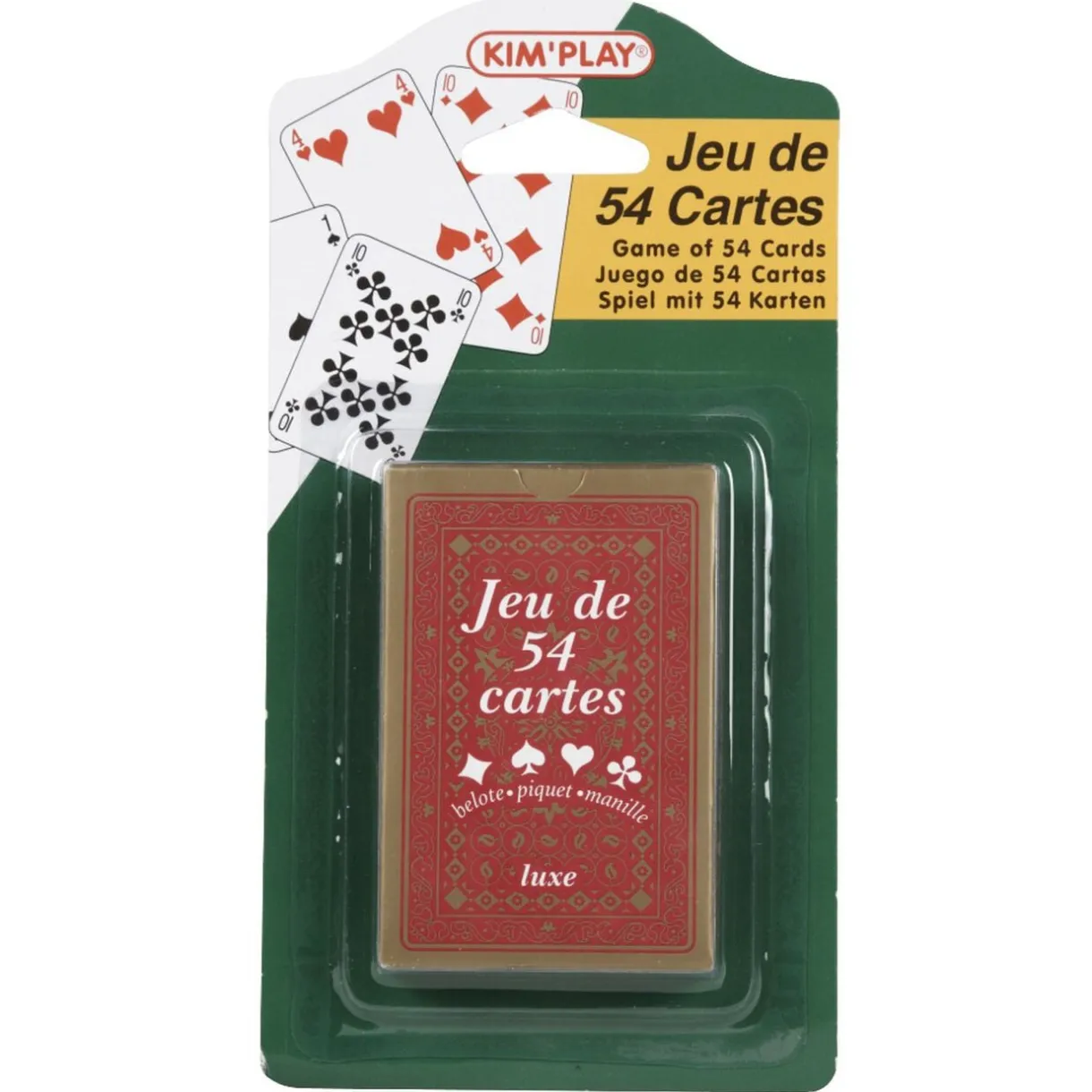 Jeu de 54 cartes belote piquet manille < Gifi Online