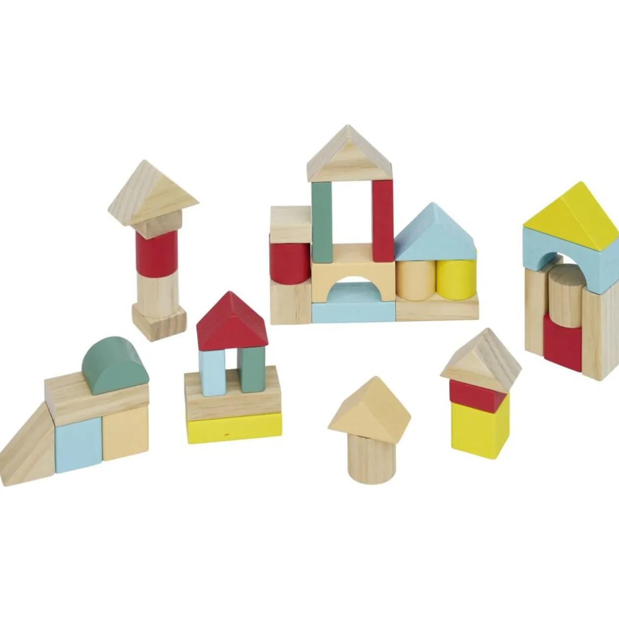 Jeu de construction 60 pièces en bois