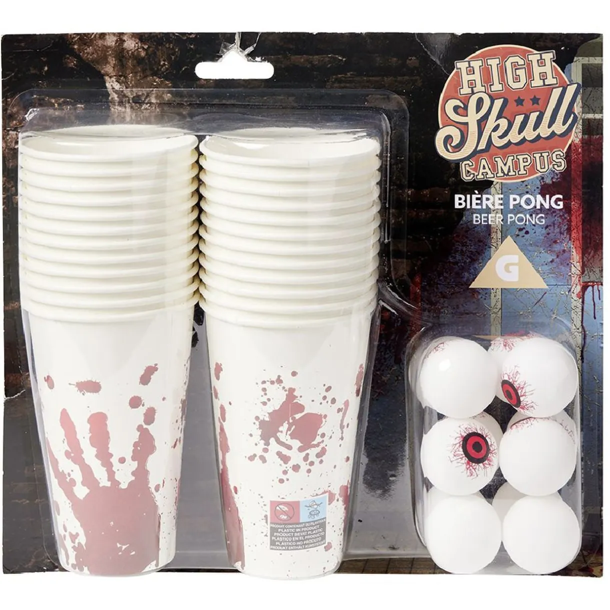 Jeu de fête beer pong Halloween < Gifi Sale