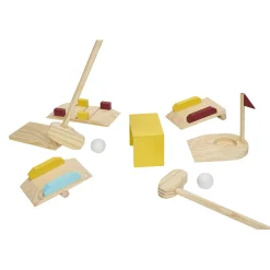 Jeu de golf en bois avec sac de transport 11 pièces