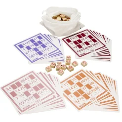 Jeu de loto en bois avec 48 grilles et sac de rangement < Gifi Sale