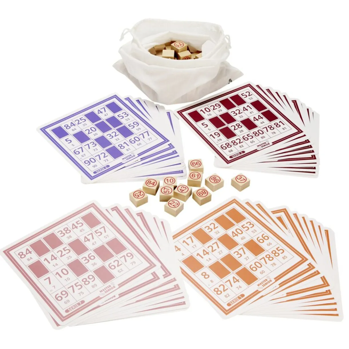 Jeu de loto en bois avec 48 grilles et sac de rangement < Gifi Sale