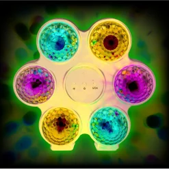Jeu de lumière 6 boules disco RGB 3 programmes 24x22,8cm