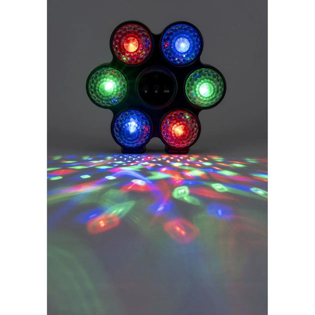 Jeu de lumière 6 boules disco RGB 3 programmes 24x22,8cm