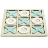 Jeu de morpion bois 14x14cm blanc/orange ou blanc/bleu < Gifi Clearance
