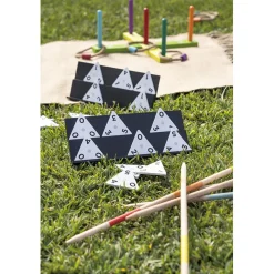 Jeu dominos triangulaires bois XL