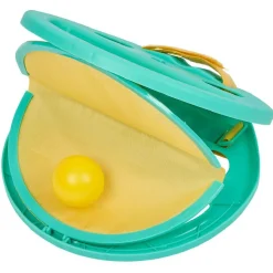Jeu lance et attrape balle plastique vert Ø19,5cm