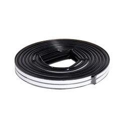 Joint d'isolation adhésif silicone plat pour porte et fenêtre 6m noir