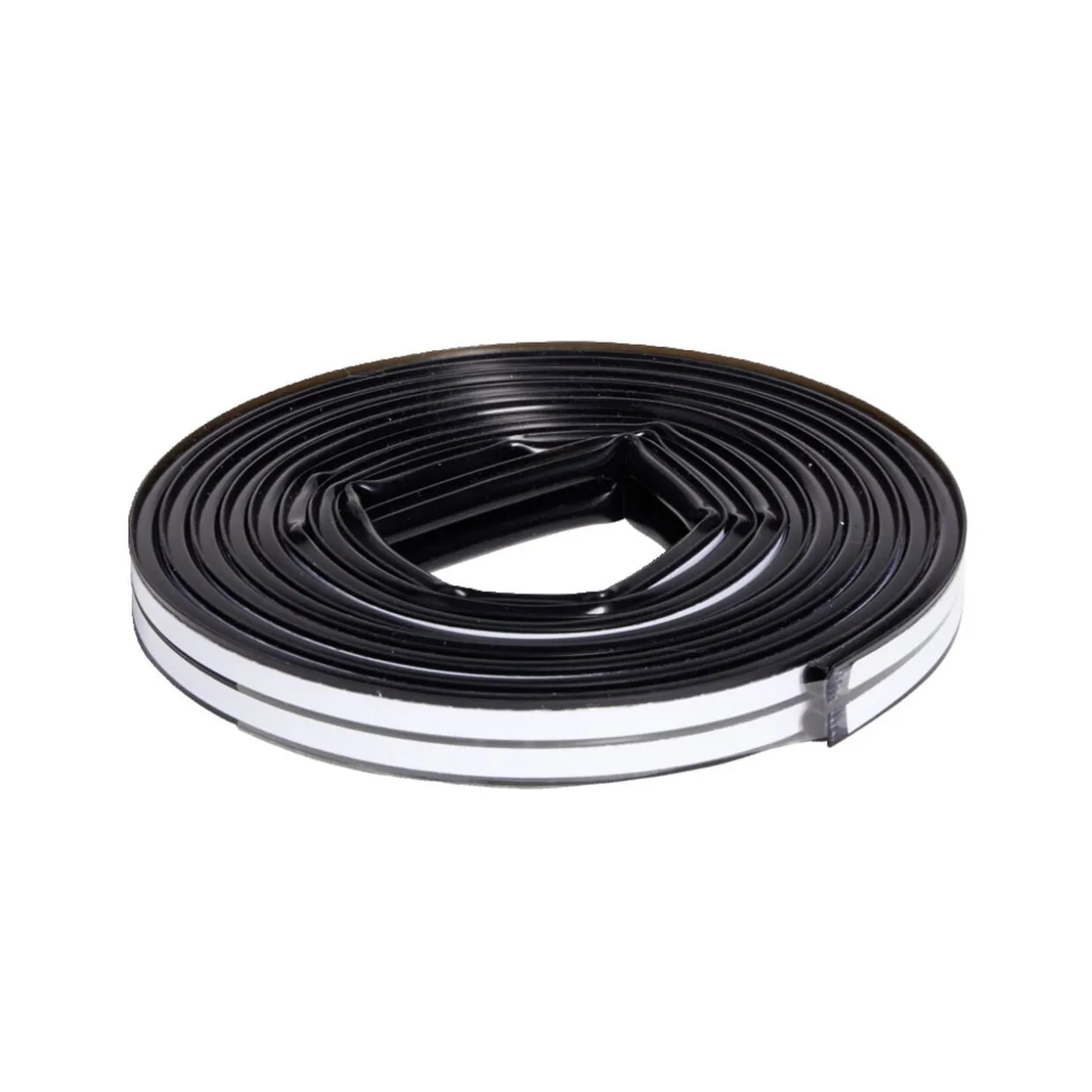 Joint d'isolation adhésif silicone plat pour porte et fenêtre 6m noir