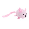 Jouet pour chat souris rose L20cm