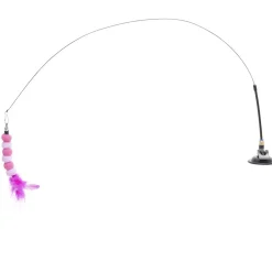 Jouet pour chat x10 avec plumes multicolores