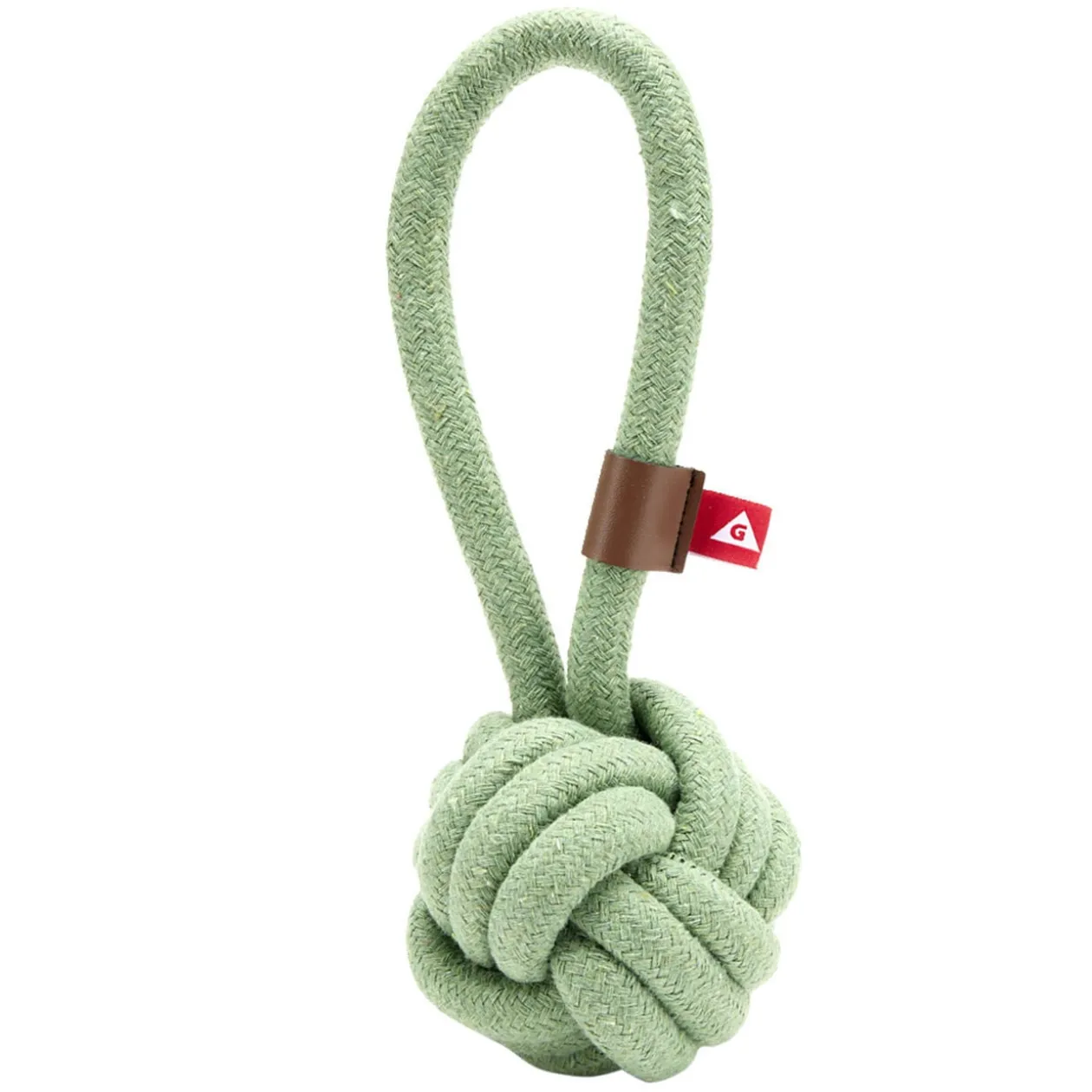 Jouet pour chien balle en corde avec poignée L23cm (2 modèles)