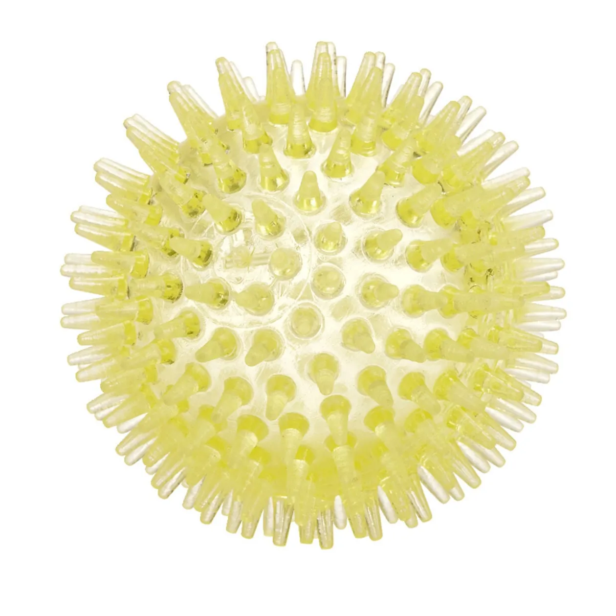 Jouet pour chien balle à picots en plastique Ø8,8cm (2 modèles)