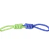 Jouet pour chien corde en coton bleu et vert Ø4,5x46cm < Gifi Outlet